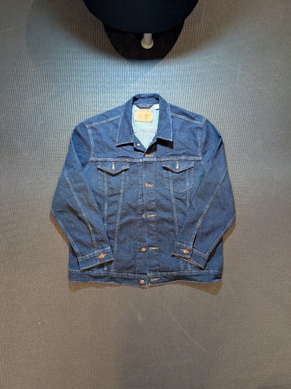 Levi Strauss Signature denim trucker jacket mens XXL medium blue wash western